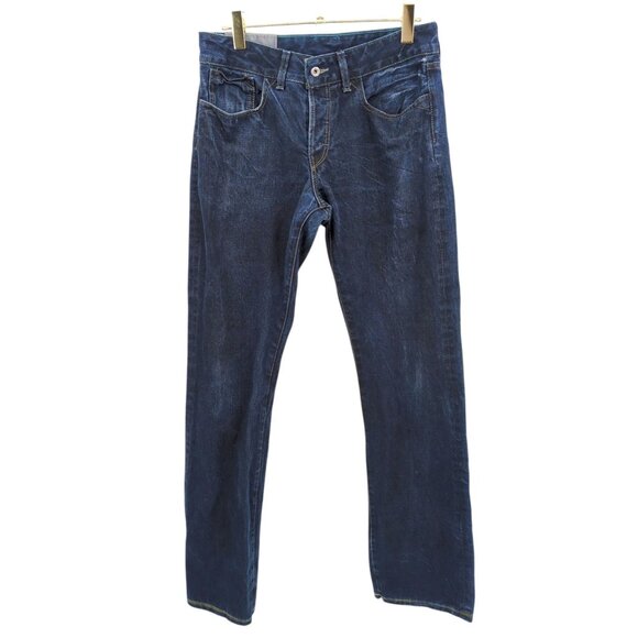 Loomstate Organic Cotton Jeans W31 Dark Wash Button Fly USA‎ Made Eco Minimalist - Picture 1 of 11